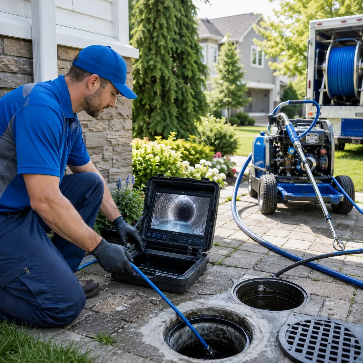 Outdoor drain cleaning professionals serving Bluff Springs, IL