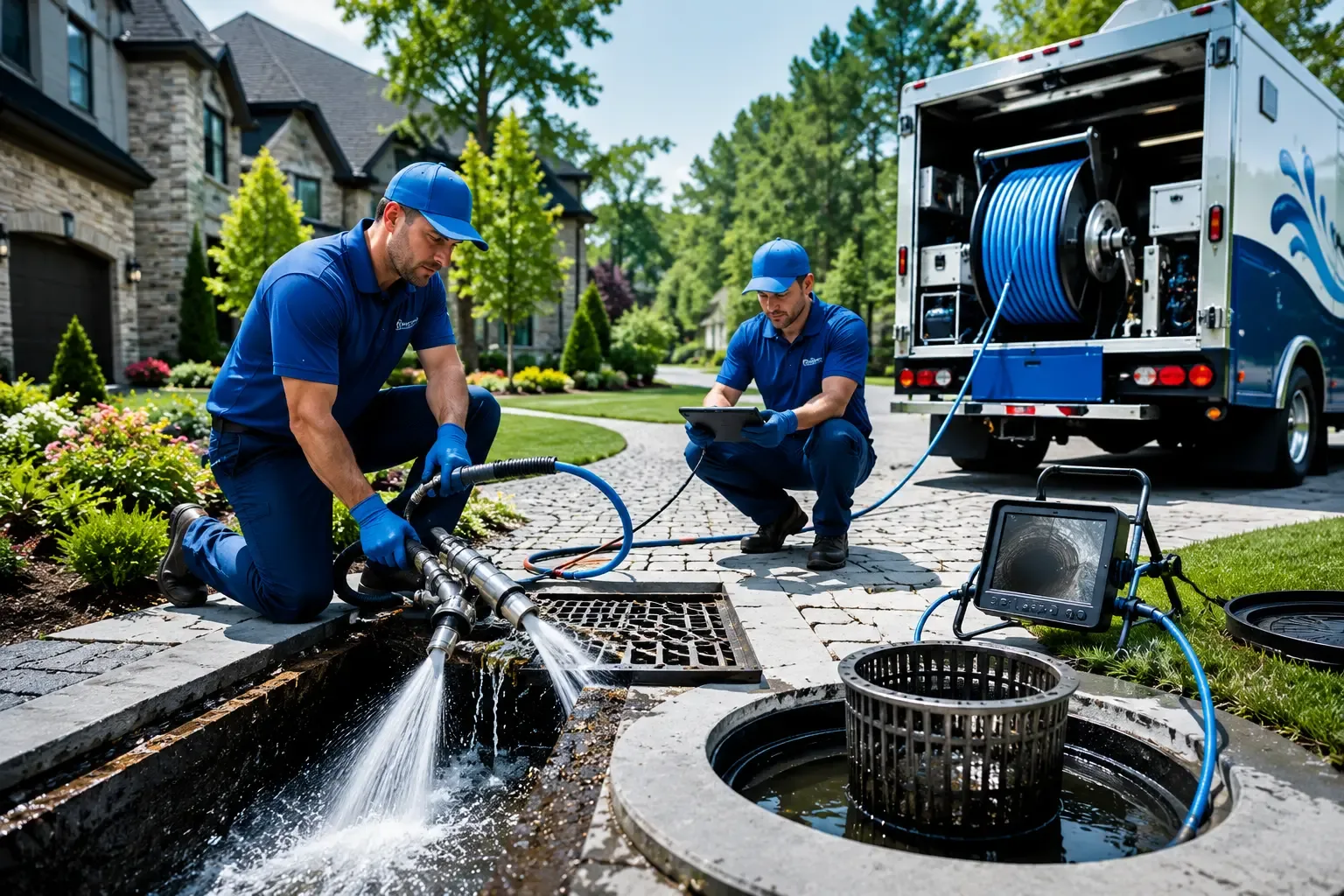 Local outdoor drain cleaning professionals in Bluff Springs, IL